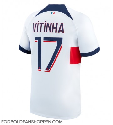 Paris Saint-Germain Vitinha #17 Udebanetrøje 2023-24 Kortærmet